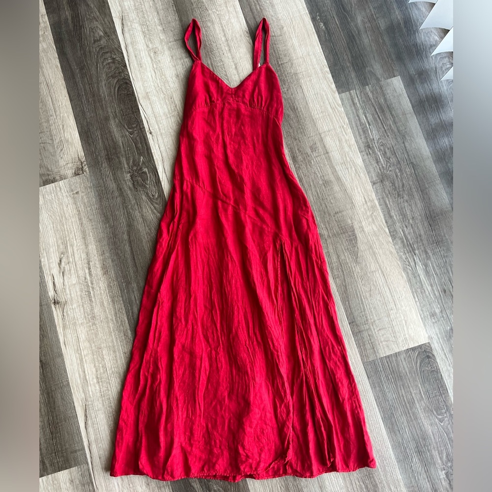 Zara Red Midi Dress Size XS